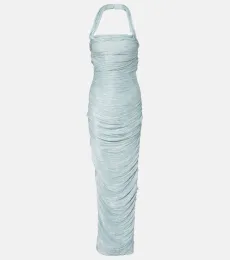 Robe longue en crêpe Robe longue en crêpe