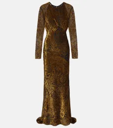 Robe longue en jacquard Robe longue en jacquard