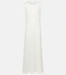 Robe longue Madalena en cachemire et soie Robe longue Madalena en cachemire et soie