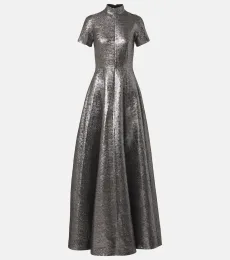 Robe longue Malinda en jacquard Robe longue Malinda en jacquard
