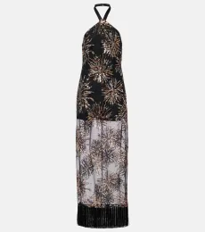 Robe longue Nina Soleil à sequins Robe longue Nina Soleil à sequins