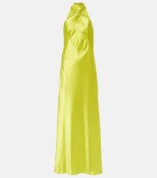 Robe longue Portico en satin Robe longue Portico en satin