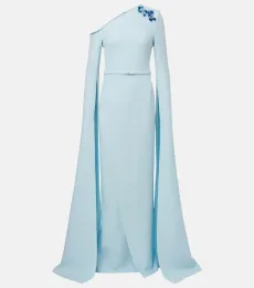 Robe longue Rinna en crêpe à ornements Robe longue Rinna en crêpe à ornements