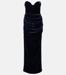 Robe longue Vilma en velours Robe longue Vilma en velours