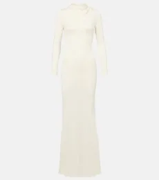 Robe longue Viva en soie et cachemire Robe longue Viva en soie et cachemire
