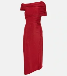 Robe midi Agustin en lamé Robe midi Agustin en lamé