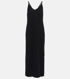 Robe midi en cachemire et laine Robe midi en cachemire et laine