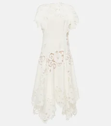 Robe midi en guipure Robe midi en guipure