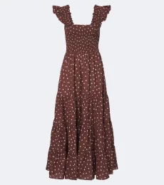 Robe midi Kendall en coton à pois Robe midi Kendall en coton à pois