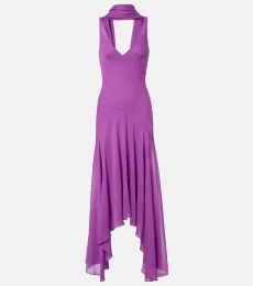 Robe midi Mystica en georgette Robe midi Mystica en georgette