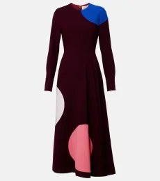 Robe midi Withiel imprimée en crêpe Robe midi Withiel imprimée en crêpe