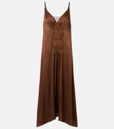 Robe nuisette en crêpe de satin