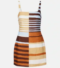 Robe Siela rayée en lin Robe Siela rayée en lin
