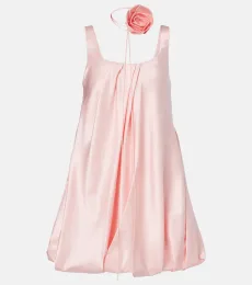 Robe Suki en coton et satin de soie Robe Suki en coton et satin de soie