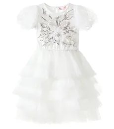 Robe White Orchid en tulle à ornements