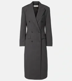 Rohe Double-breasted virgin wool coat Rohe Double-breasted virgin wool coat