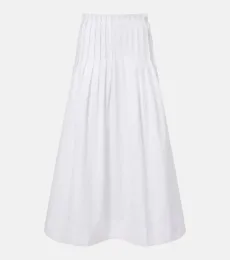 Róhe Jupe longue plissée en coton Róhe Jupe longue plissée en coton