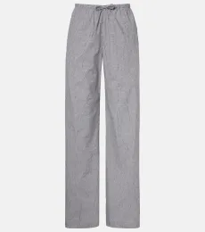 Róhe Pantalon de pyjama en coton mélangé à carreaux Róhe Pantalon de pyjama en coton mélangé à carreaux