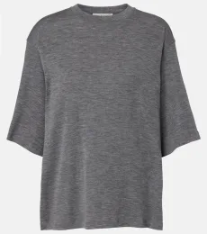 Róhe T-shirt en laine Róhe T-shirt en laine