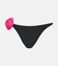 Rose appliquà low-rise bikini bottoms Rose appliquà low-rise bikini bottoms
