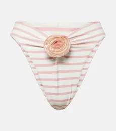 Rose floral-appliquà bikini bottoms Rose floral-appliquà bikini bottoms