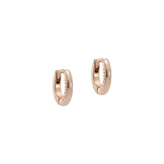 Rose Gold Crisete Logo Hoops 10mm - Rose Gold