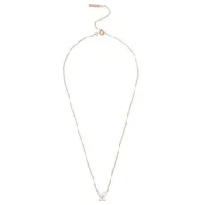 Rose Gold Marquise Butterfly Necklace - 40cm