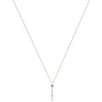 Rose Gold Multi Crystal Drop Necklace - Rose Gold Rose Gold Multi Crystal Drop Necklace - Rose Gold