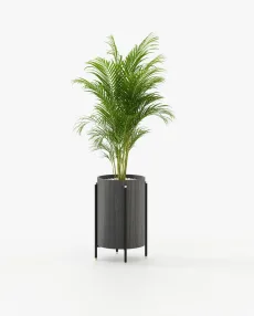 ROSIE Planter & Pot Grey Eucalyptus Veneer Matte ROSIE Planter & Pot Grey Eucalyptus Veneer Matte