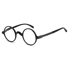 Round Eyeglasses a Little Large than Vintage Professor Oval Eyewear (Black,+0.00) Round Eyeglasses a Little Large than Vintage Professor Oval Eyewear (Black,+0.00)