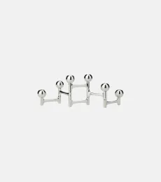 Round metal candle holder