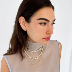 Roxane Ball Chain Necklace - 18k Gold Plated