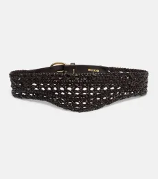 Roxelle woven leather belt