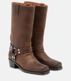 Roxy distressed leather biker boots Roxy distressed leather biker boots