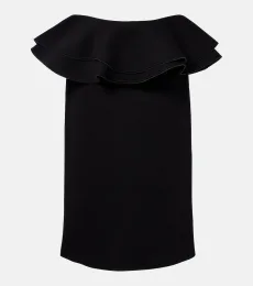 Ruffled midi skirt