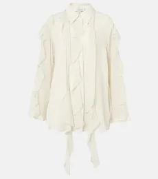 Ruffled silk shirt Ruffled silk shirt