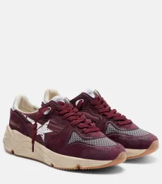 Running Nylon suede-trimmed sneakers Running Nylon suede-trimmed sneakers