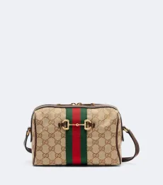 Sac à bandoulière Horsebit Small en toile GG Sac à bandoulière Horsebit Small en toile GG