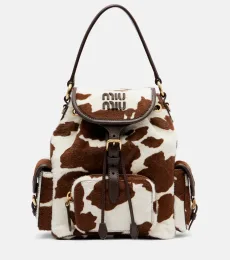 Sac à dos en cuir façon poulain Sac à dos en cuir façon poulain