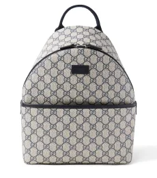 Sac à dos GG Supreme en toile et cuir Sac à dos GG Supreme en toile et cuir