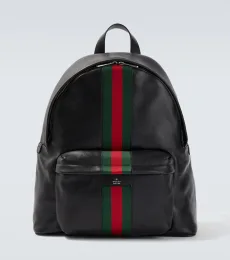 Sac à dos Web Stripe en cuir Sac à dos Web Stripe en cuir