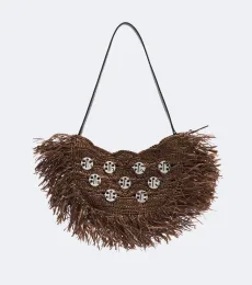 Sac A Main fringed raffia top-handle bag Sac A Main fringed raffia top-handle bag