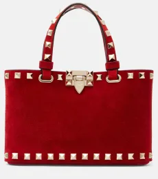 Sac à main Rockstud Mini en daim Sac à main Rockstud Mini en daim