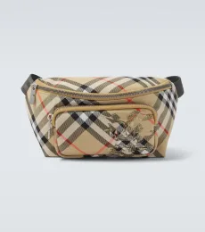 Sac ceinture Burberry Check brodé Sac ceinture Burberry Check brodé