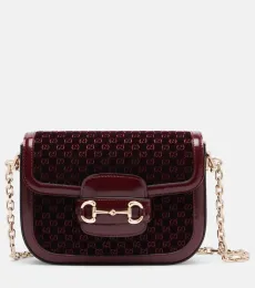 Sac Gucci Horsebit 1955 Small en velours Sac Gucci Horsebit 1955 Small en velours