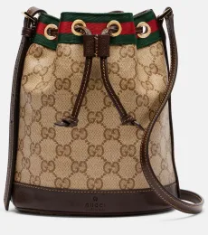 Sac seau Mini en toile GG Sac seau Mini en toile GG