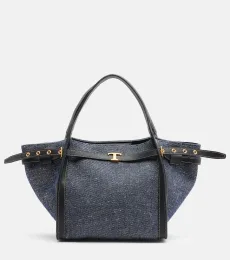 Sac Tim Small en denim et cuir Sac Tim Small en denim et cuir