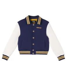 Safety Pin cotton varsity jacket