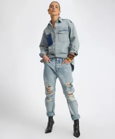 Saints Low Waist Messed Up Boyfriend Denim Jeans Denim Jeans - Saints Hendrixe Blue Size 25 One Teaspoon Saints Low Waist Messed Up Boyfriend Denim Jeans Denim Jeans - Saints Hendrixe Blue Size 25 One Teaspoon