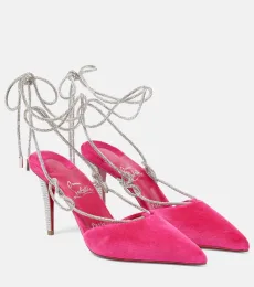 Salones Astrid Lace Strass 85 de terciopelo Salones Astrid Lace Strass 85 de terciopelo